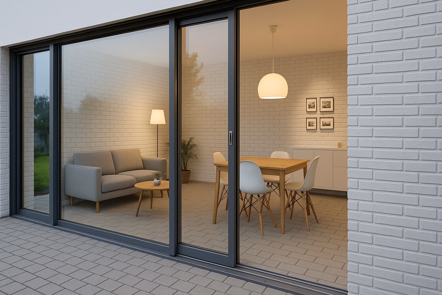 Раздвижные алюминиевые двери